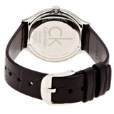  Shop Authentic Calvin Klein Skirt Black Dial Black Leather Strap Watch for Women - K2U231CS - Luxxuri