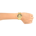  Shop Authentic Guess Glisten Analog Gold Dial Gold Steel Strap Watch For Women - W13576l1 - Luxxuri