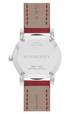  Shop Authentic Burberry The City Silver Dial Red Strap Watch for Women - BU9232 - Luxxuri
