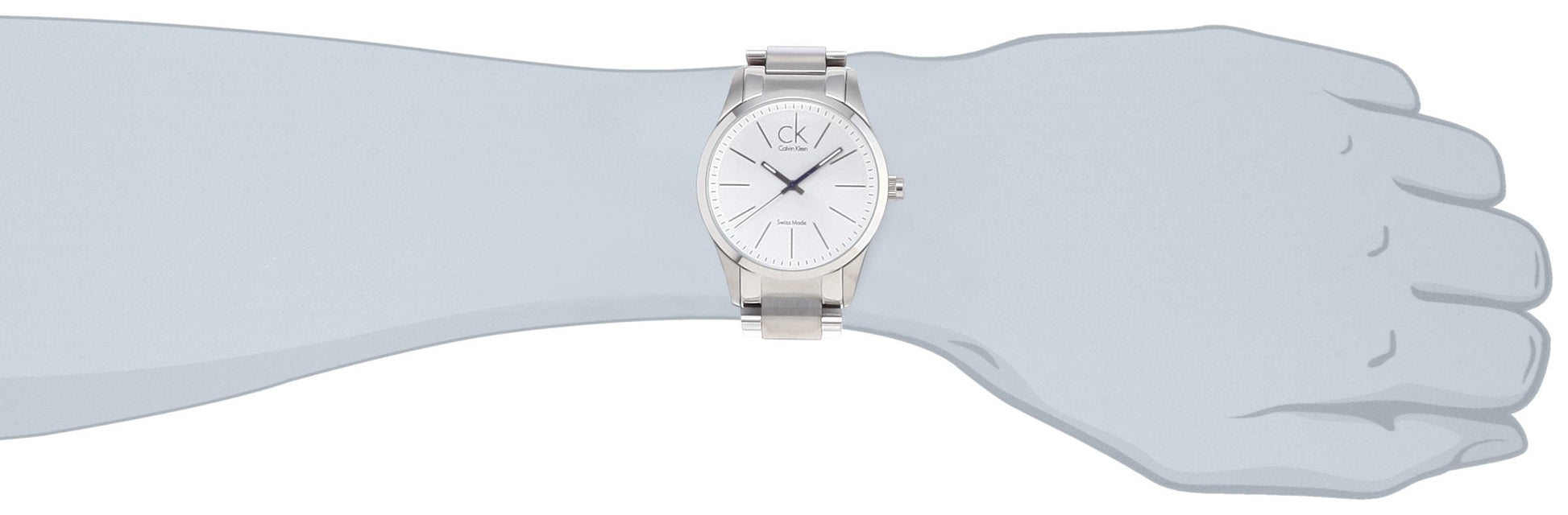  Shop Authentic Calvin Klein Bold White Dial Silver Steel Strap Watch for Men - K2241120 - Luxxuri