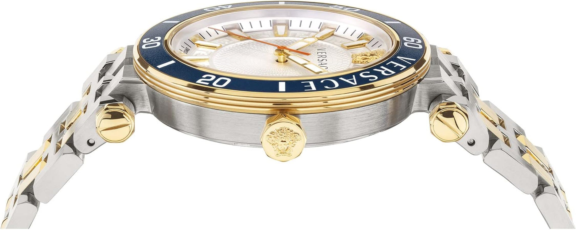  Shop Authentic Versace Greca Sport Quartz White Dial Two Tone Steel Strap Watch For Men - VEZ300521 - Luxxuri