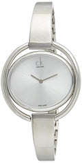  Shop Authentic Calvin Klein Impetuous Silver Dial Silver Steel Strap Watch for Women - K4F2N116 - Luxxuri