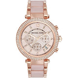  Shop Authentic Michael Kors Parker Pink Dial Two Tone Steel Strap Watch for Women - MK5896 - Luxxuri