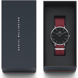  Shop Authentic Daniel Wellington Classic Roselyn Black Dial Red NATO Strap Dial Watch For Women - DW00100270 - Luxxuri