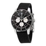  Shop Authentic Breitling Superocean Heritage B01 Chronograph 44 Black Dial Black Mesh Bracelet Watch for Men - AB0162121B1S1 - Luxxuri