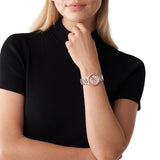  Shop Authentic Michael Kors Camille Three Hand Rose Gold Dial Rose Gold Steel Strap Watch For Women - MK7197 - Luxxuri