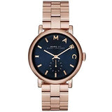  Shop Authentic Marc Jacobs Baker Blue Dial Rose Gold Steel Strap Watch for Women - MBM3330 - Luxxuri