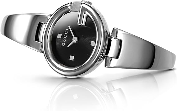  Shop Authentic Gucci Guccissima Black Dial Silver Steel Strap Watch For Women - YA134301 - Luxxuri