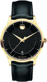  Shop Authentic Movado 1881 Automatic Black Dial Black Leather Strap Watch For Men - 606875 - Luxxuri