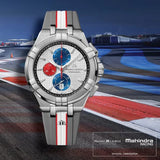  Shop Authentic Maurice Lacroix Aikon Chronograph Special Edition Mahindra Racing Silver Dial Grey Rubber Strap Watch for Men - AI1018-TT031-130-2 - Luxxuri