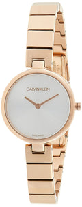  Shop Authentic Calvin Klein Authentic White Dial Rose Gold Steel Strap Watch for Women - K8G23646 - Luxxuri