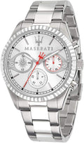  Shop Authentic Maserati Competizione Chronograph White Dial Silver Steel Strap Watch For Men - R8853100017 - Luxxuri