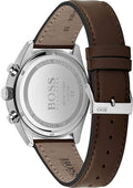  Shop Authentic Hugo Boss Champion Grey Dial Brown Leather Strap Watch for Men - 1513815 - Luxxuri