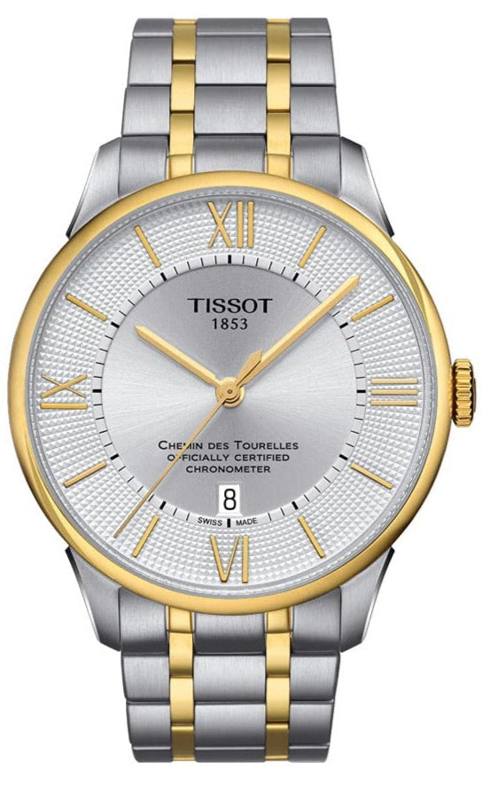  Shop Authentic Tissot Chemin Des Tourelles Powermatic 80 Cosc Silver Dial Two Tone Steel Strap Watch For Men - T099.408.22.038.00 - Luxxuri