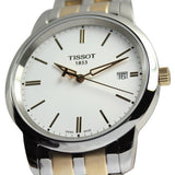  Shop Authentic Tissot T Classic Dream White Dial Two Tone Steel Strap Watch for Men - T033.410.22.011.01 - Luxxuri