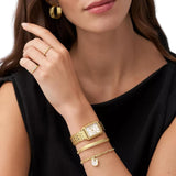  Shop Authentic Fossil Raquel Three Hand Date White Dial Gold Steel Strap Watch For Women - ES5220 - Luxxuri
