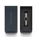  Shop Authentic Daniel Wellington Quadro Studio Black Dial Silver Mesh Strap Watch For Women - DW00100522 - Luxxuri