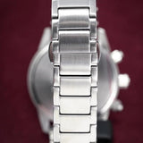  Shop Authentic Emporio Armani Mario Chronograph Blue Dial Silver Steel Strap Watch For Men - AR11306 - Luxxuri