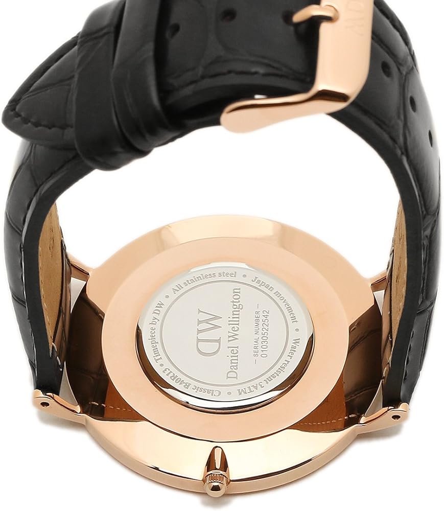  Shop Authentic Daniel Wellington Classic Reading White Dial Black Leather Strap Watch For Men - DW00100014 - Luxxuri