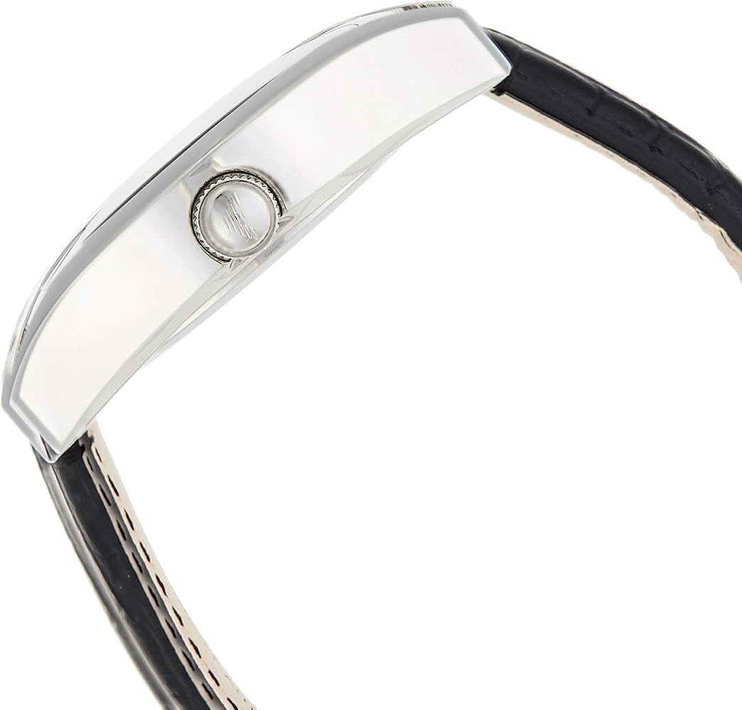  Shop Authentic Emporio Armani Valente Black Dial Black Leather Strap Watch For Men - AR0643 - Luxxuri