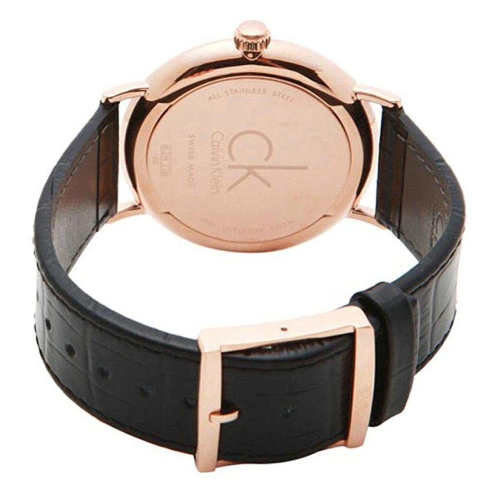  Shop Authentic Calvin Klein Surround Black Dial Black Leather Strap Watch for Men - K3W216C1 - Luxxuri