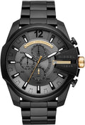 Shop Authentic Diesel Mega Chief Chronograph Grey Dial Black Steel Strap Watch For Men - DZ4479 - Luxxuri