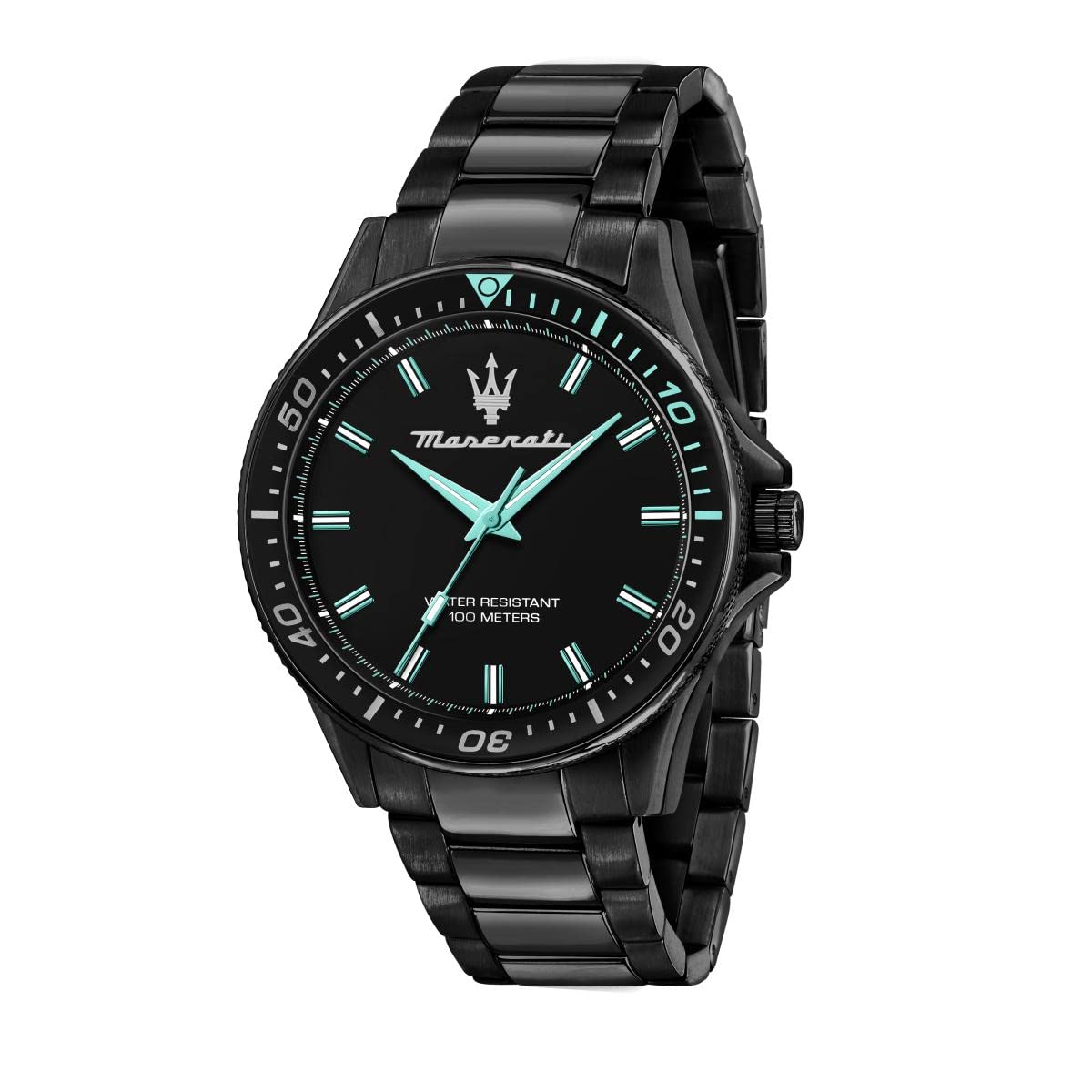  Shop Authentic Maserati SFIDA Aqua Edition Analog Black Dial Black Steel Strap Watch For Men - R8853144001 - Luxxuri