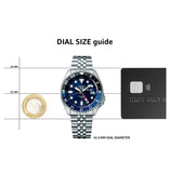  Shop Authentic Seiko 5 Sports GMT SKX Automatic Blueberry Dial Silver Steel Strap Watch For Men - SSK003K1 - Luxxuri