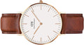  Shop Authentic Daniel Wellington Classic St. Mawes White Dial Brown Leather Strap Watch for Men - DW00100035 - Luxxuri