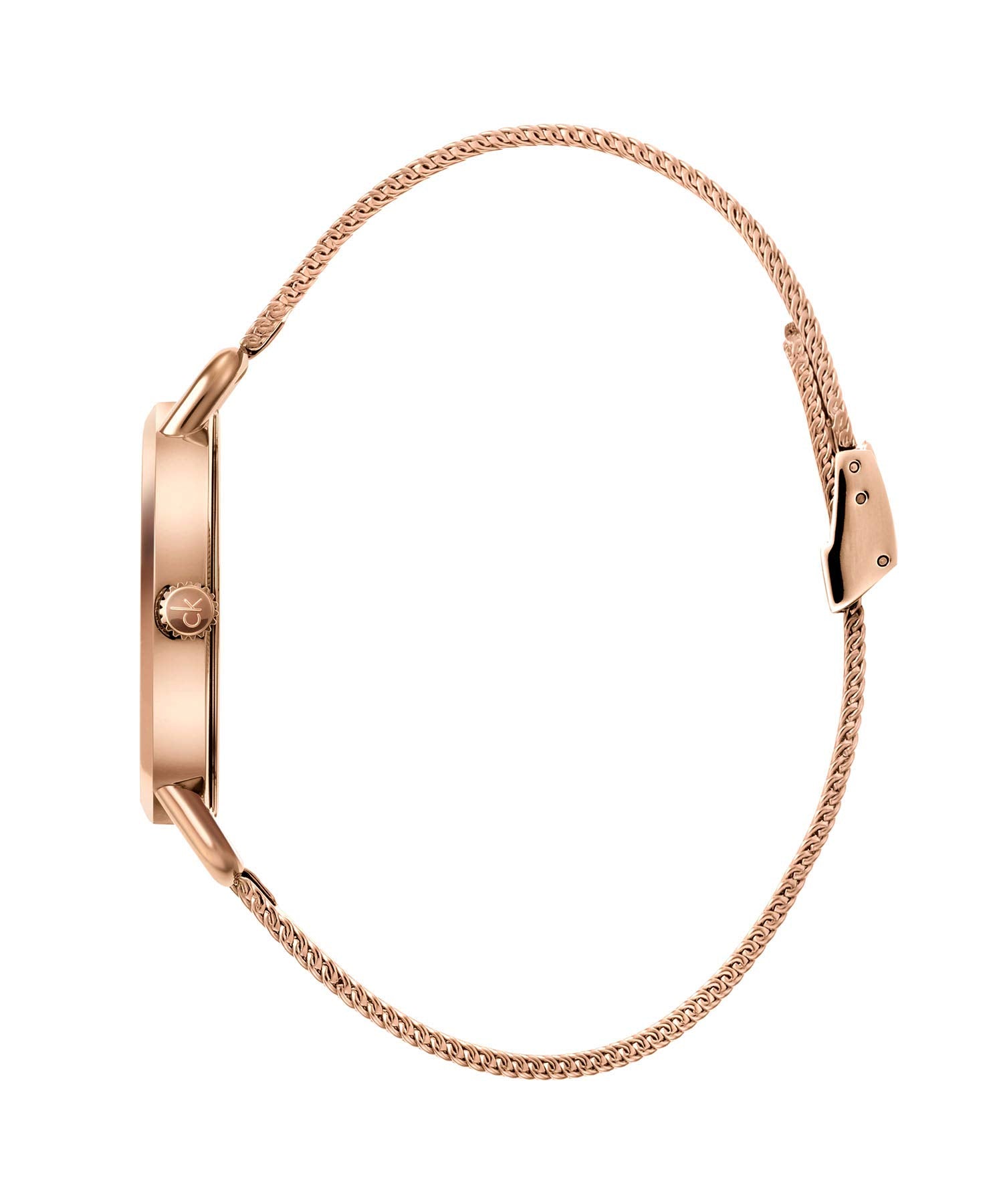  Shop Authentic Calvin Klein Even White Dial Rose Gold Mesh Bracelet Watch for Women - K7B23626 - Luxxuri