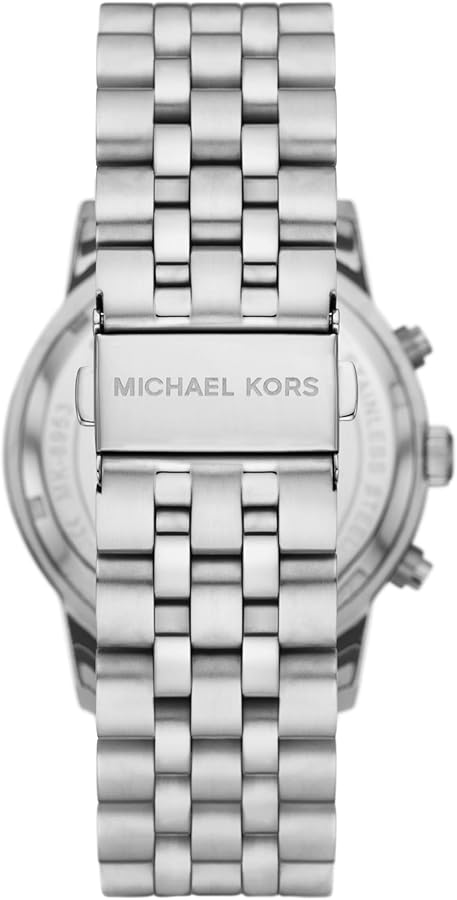  Shop Authentic Michael Kors Hutton Chronograph Blue Dial Blue Steel Strap Watch For Men - MK8952 - Luxxuri