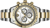  Shop Authentic Versace Classic Chronograph Quartz Silver Dial Two Tone Steel Strap Watch For Men - VEV700519 - Luxxuri