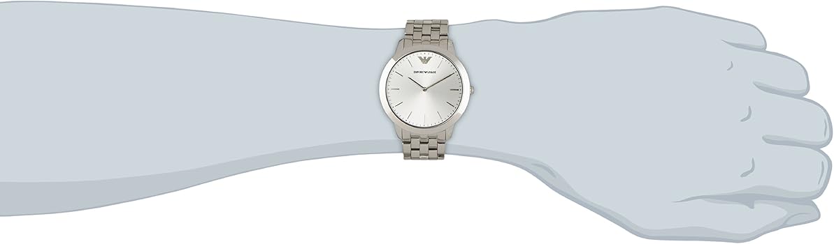  Shop Authentic Emporio Armani Classic Quartz Silver Dial Silver Steel Strap Watch For Men - AR1745 - Luxxuri