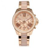  Shop Authentic Michael Kors Wren Crystals Rose Gold Dial Rose Gold Steel Strap Watch for Women - MK6096 - Luxxuri