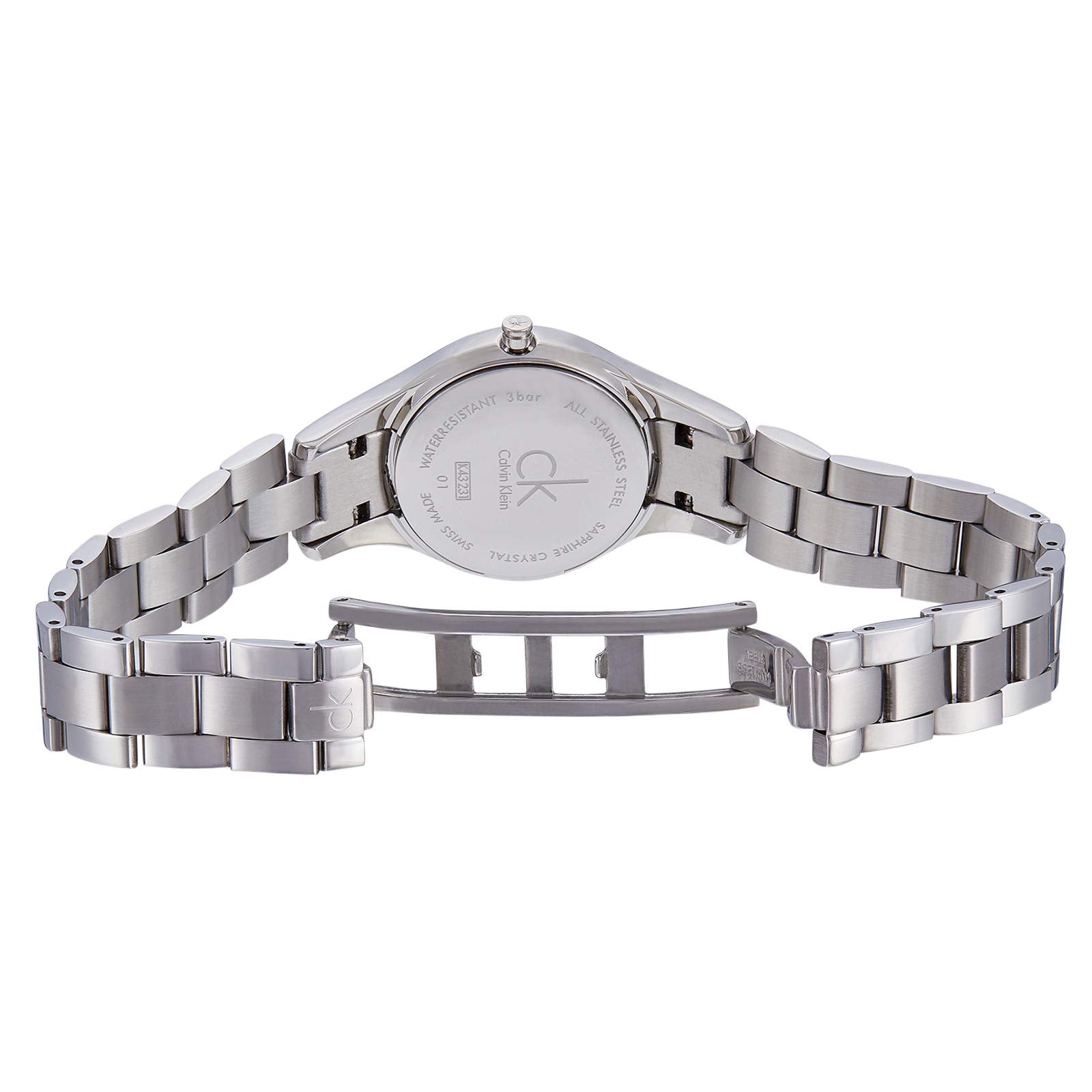  Shop Authentic Calvin Klein Simplicity Diamonds Black Dial Silver Steel Strap Watch for Women - K4323102 - Luxxuri