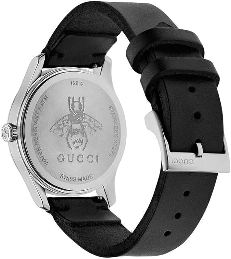  Shop Authentic Gucci G Timeless Quartz Green & Red Dial Black Leather Strap Watch For Men - YA1264149 - Luxxuri