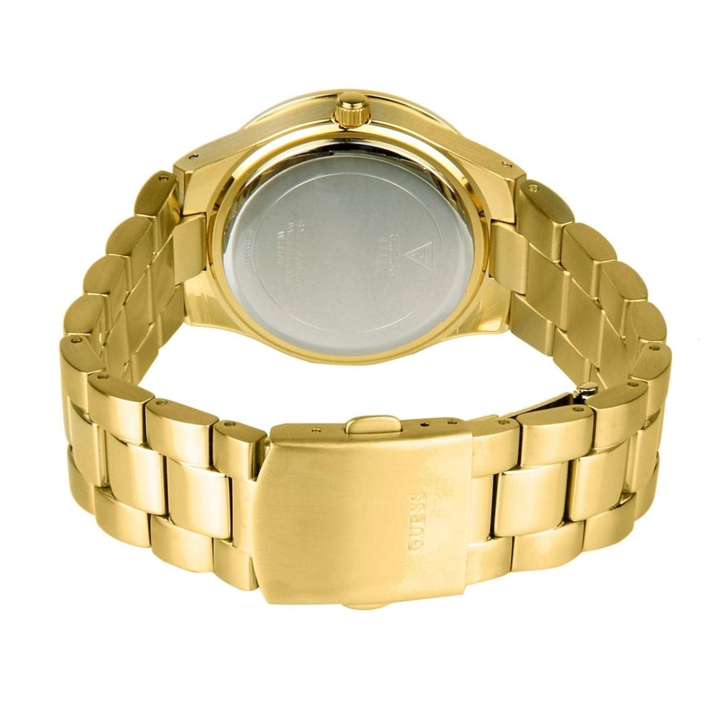  Shop Authentic Guess Glisten Analog Gold Dial Gold Steel Strap Watch For Women - W13576l1 - Luxxuri
