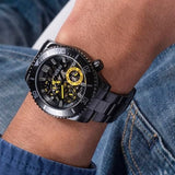  Shop Authentic Guess Axel Multifunction Black Dial Black Steel Strap Watch For Men - GW0488G3 - Luxxuri