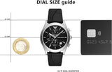  Shop Authentic Emporio Armani Paolo Chronograph Black Dial Black Leather Strap Watch For Men - AR11530 - Luxxuri