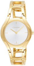  Shop Authentic Calvin Klein Class White Dial Gold Steel Strap Watch for Women - K6R23526 - Luxxuri