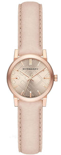  Shop Authentic Burberry The City Gold Dial Beige Leather Strap Watch for Women - BU9210 - Luxxuri