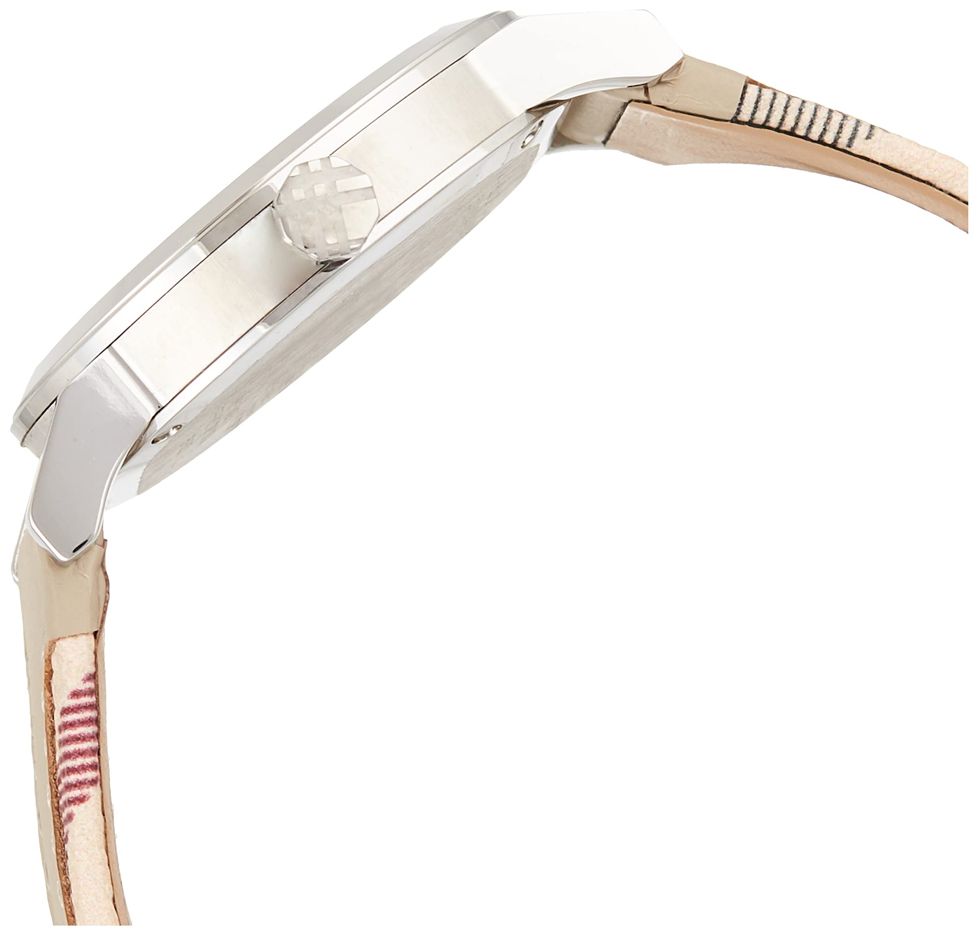  Shop Authentic Burberry The City White Dial Beige Leather Strap Watch for Women - BU9132 - Luxxuri