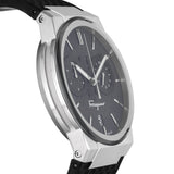  Shop Authentic Salvatore Ferragamo Sapphire Chrono Black Dial Black Silicone Strap Watch for Men - SFME00121 - Luxxuri