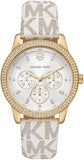  Shop Authentic Michael Kors Tibby Multifunction Silver Dial White Leather Strap Watch For Women - MK6967 - Luxxuri