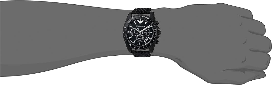  Shop Authentic Emporio Armani Giovanni Chronograph Black Dial Black Rubber Strap Watch For Men - AR11028 - Luxxuri