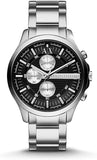  Shop Authentic Armani Exchange Hampton Chronograph Black Dial Silver Steel Strap Watch For Men - AX2152 - Luxxuri
