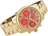  Shop Authentic Guess Mini Sunrise Quartz Analog Orange Dial Gold Steel Strap Watch For Women - W0448L7 - Luxxuri