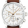  Shop Authentic Hugo Boss Grand Prix White Dial Brown Leather Strap Watch for Men - 1513475 - Luxxuri