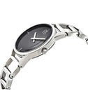  Shop Authentic Calvin Klein Stately Black Dial Silver Steel Strap Watch for Women - K3G2312S - Luxxuri