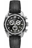  Shop Authentic Versace V Ray Chronograph Quartz Black Dial Black Leather Strap Watch For Men - VE2I00121 - Luxxuri